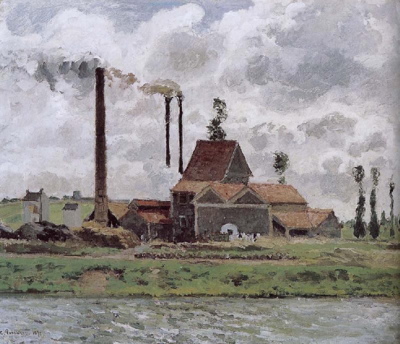 Camille Pissarro Metaponto factory near Watts oil painting image